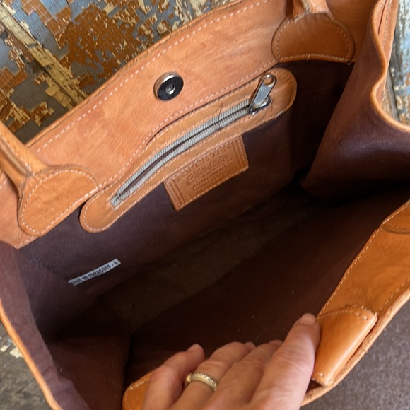 Force Ten tooled leather tote bag - Picture 6 of 7